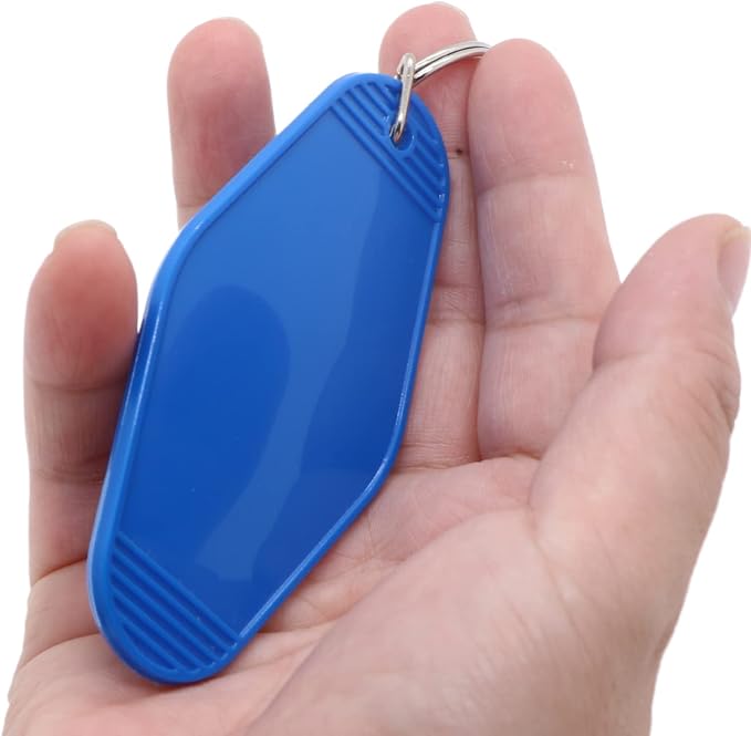 10pcs Blank Hotel Keychains Bulk Vintage Motel Keychain Vinyl HTV printing