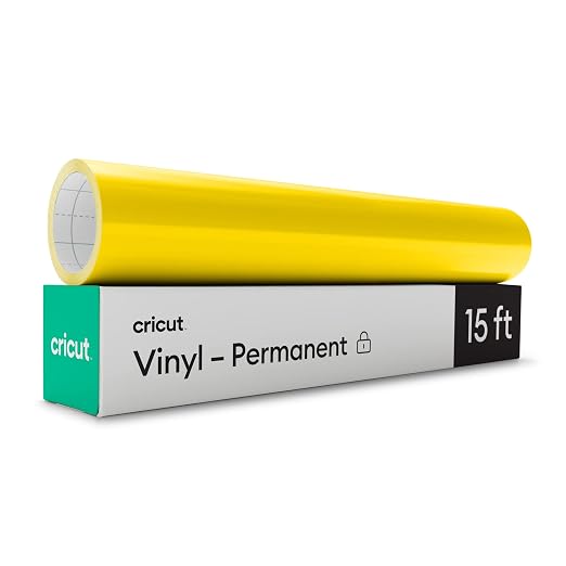 Cricut Premium Permanent Vinyl Roll, Stone Yellow