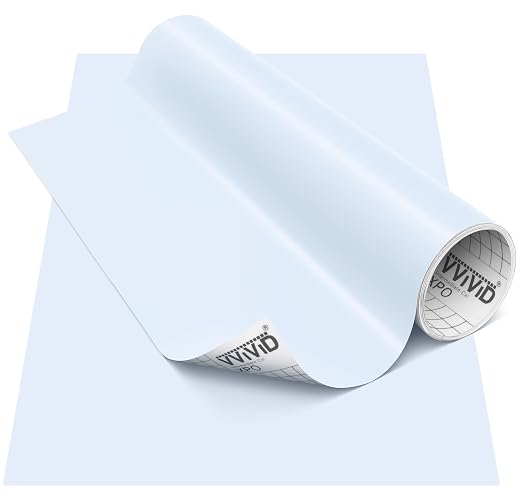 VViViD DECO65 Matte Pastel Powder Blue Permanent Adhesive Craft Vinyl