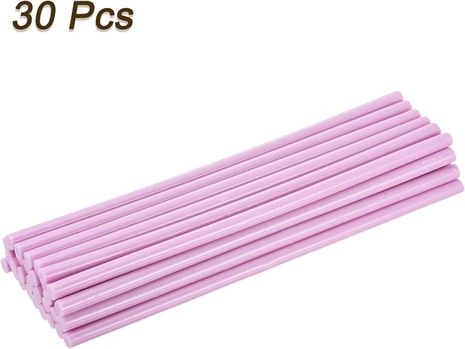 uxcell 30pcs 7mm x 200mm Full Size Hot Glue Gun Sticks 8-inch x 0.27-inch High