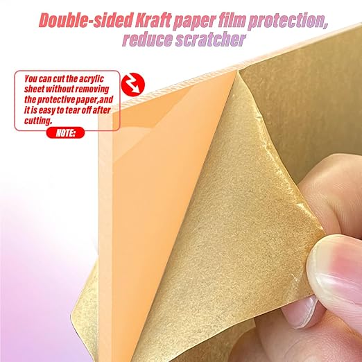Acrylic Sheets 10 Pcs 8x8 200x200mm Pastel Plexiglass Sheets 1/8 inch Thick