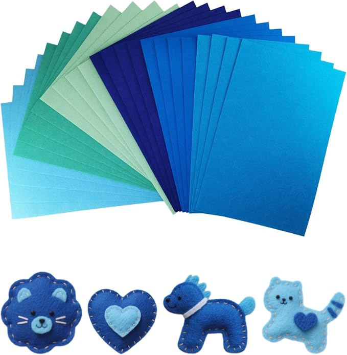 Blue Stiff Felt Sheets for Craftes