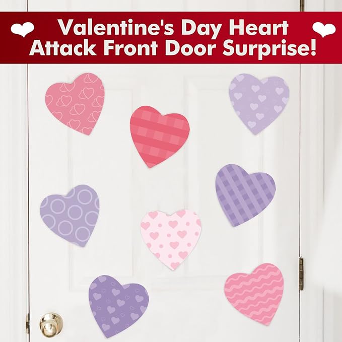 90 Pieces Heart Cutouts Paper Hearts Heart Shape Cards 5.5 Inches Large