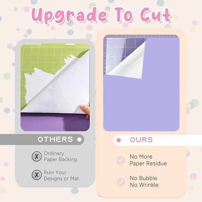 Tintnut Boho Permanent Vinyl 8 Sheets 12x10in Pastel Purple Adhesive Vinyl |