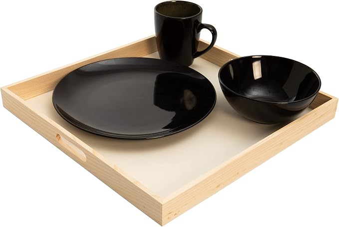 Wooden Nested Serving Trays – Unfinished Square Trays