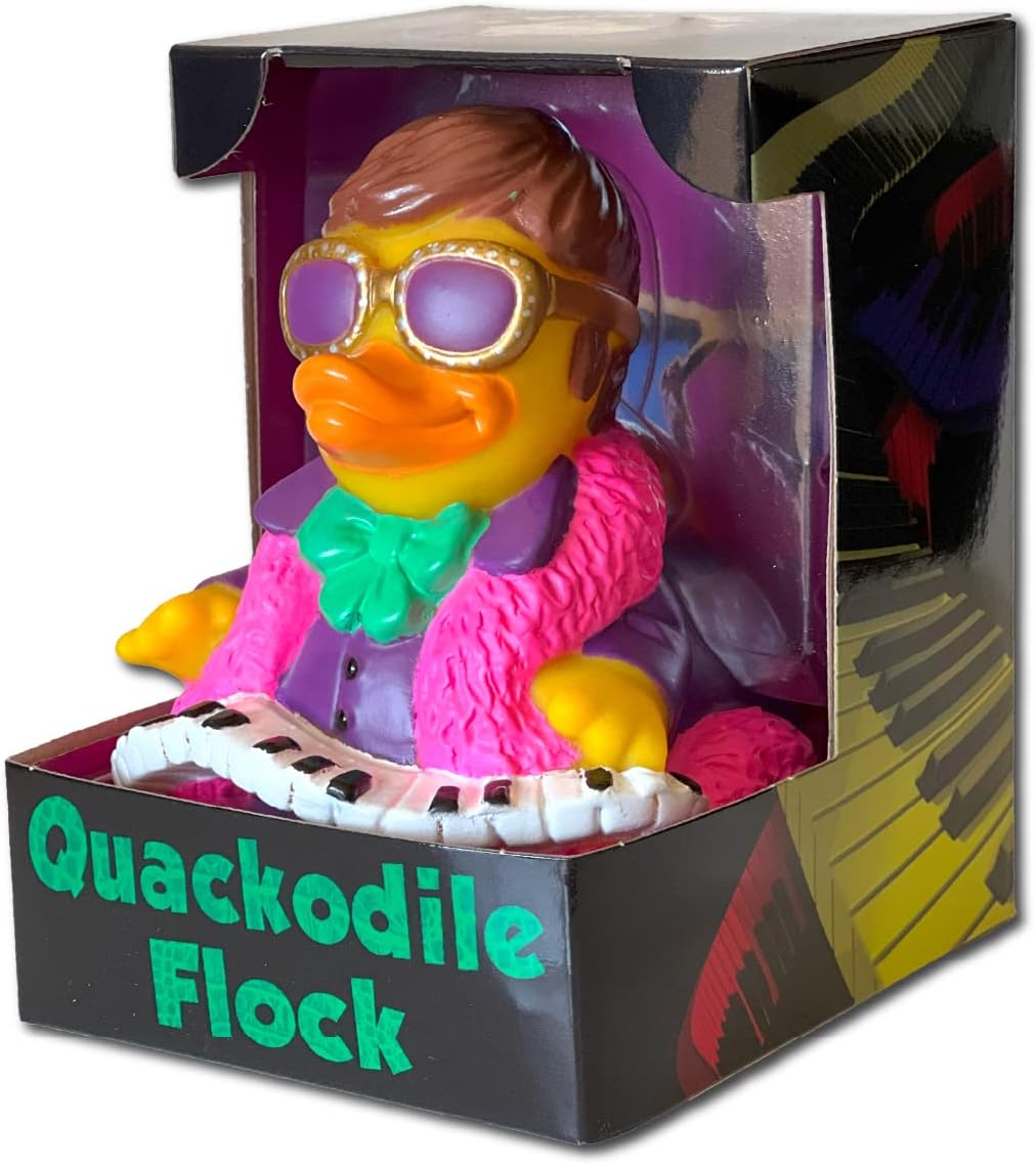 CelebriDucks - Quackodile Flock - Floating Rubber Ducks - Collectible Bath Toy Gift for Kids & Adults of All Ages
