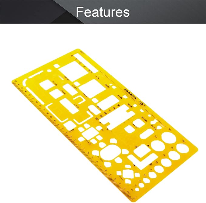 Utoolmart Architect Interior Design Geometric Drafting Drawing Template Ruler