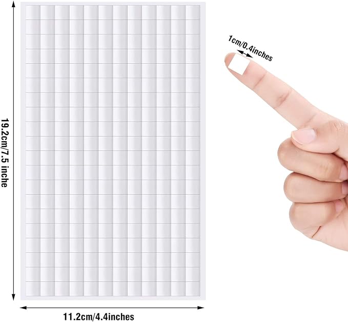 Outus 12 Sheets Foam Adhesive Squares, 2160 Pieces Double Sided Pop Foam Squares