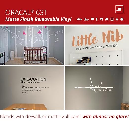 ORACAL 631 Matte Orange Vinyl Durable Roll Easy to Weed Permanent Adhesive