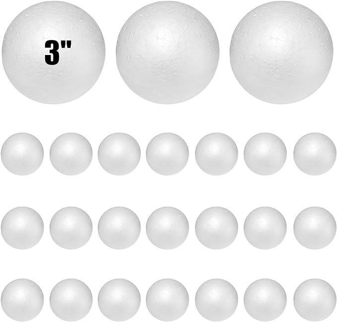 Styrofoam Balls 3 Inch, DIY Craft Giant Foam Balls