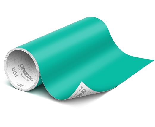 ORACAL 651 Matte Turquoise Vinyl Durable Roll Easy to Weed Permanent Adhesive