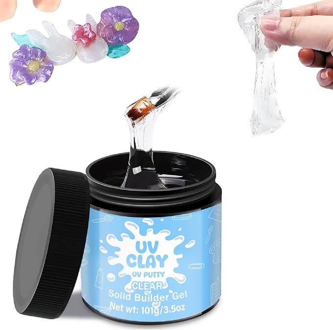 3.5 oz UV Clay Clear Polymer Resin