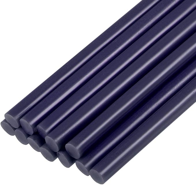 uxcell Mini Hot Glue Sticks for Glue Gun 7mm x 100mm Dark Blue 12pcs