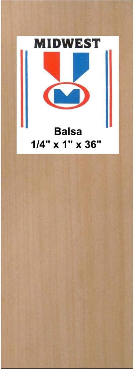 BALSA WOOD 1/4" x 1" x 36"