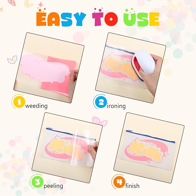 Tintnut Light Pink Neon Heat Transfer Vinyl, easy cut & weed, stretch washable