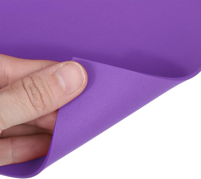 MECCANIXITY EVA Foam Sheets Dark Purple 35.4 Inch x 19.7 Inch 2mm Thick Crafts