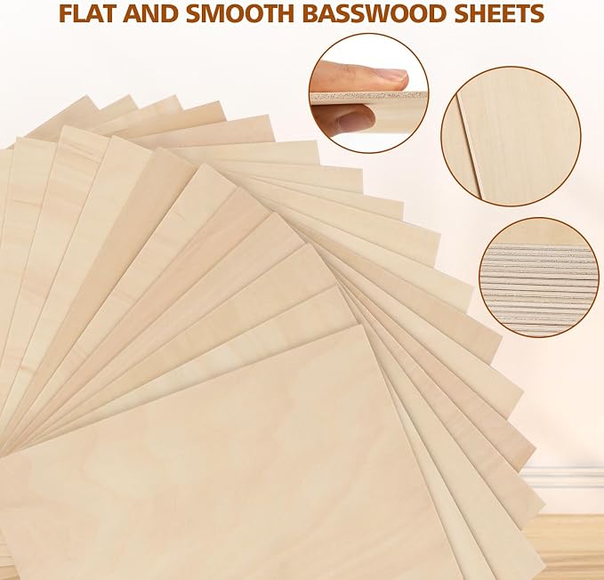 Adrattnay Basswood Sheets 3mm