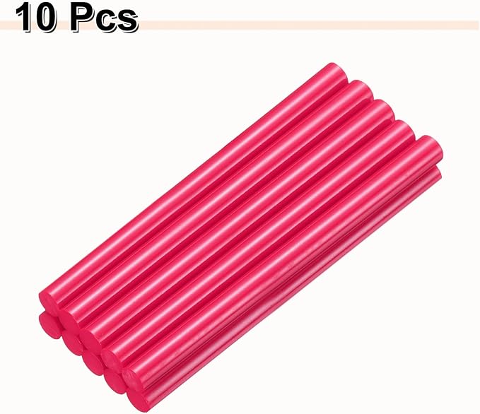 HARFINGTON 10pcs Hot Glue Sticks 0.43" Dia x 5.91" Long EVA Mini Hot Melt