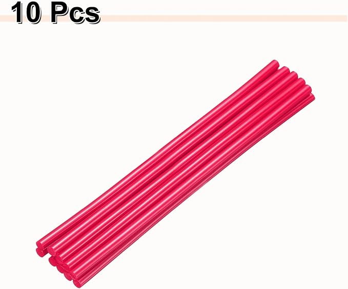 HARFINGTON 10pcs Hot Glue Sticks 0.28" Dia x 9.84" Long EVA Mini Hot Melt