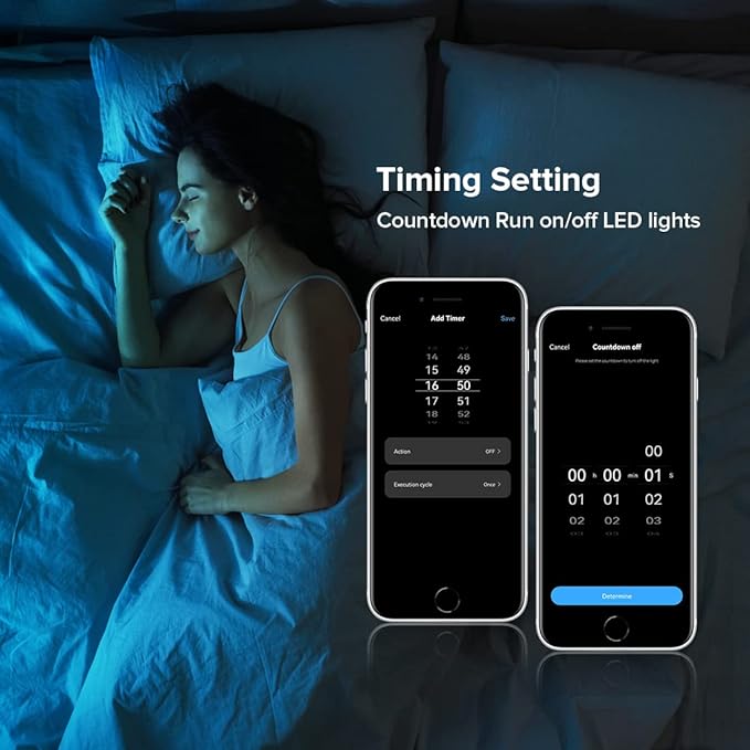 BTF-LIGHTING C01W Monochrome PWM (+V -V) 2PIN LED Strip Dim Brightness 2.4GHz Tuya WiFi Group Controller Alexa Google Home Smartphone APP Control Compatible with WR02RF RC01RFB Remote