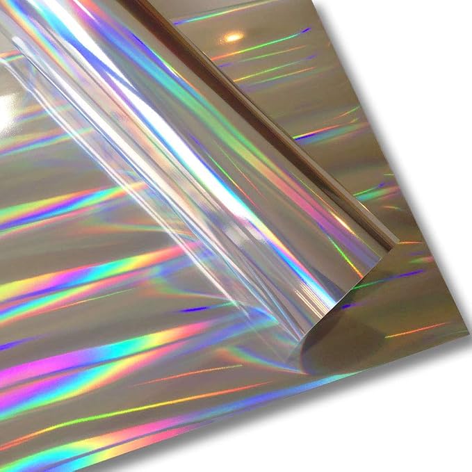 Holographic Rainbow Silver Foil HTV Heat Transfer Vinyl