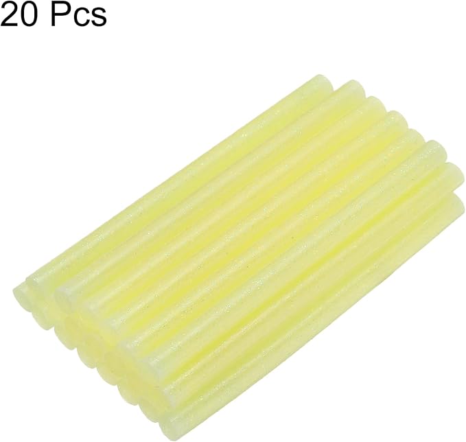uxcell 20pcs Hot Glue Sticks for Glue Gun 7mm/0.28-inch x 4-inch Mini Hot Melt