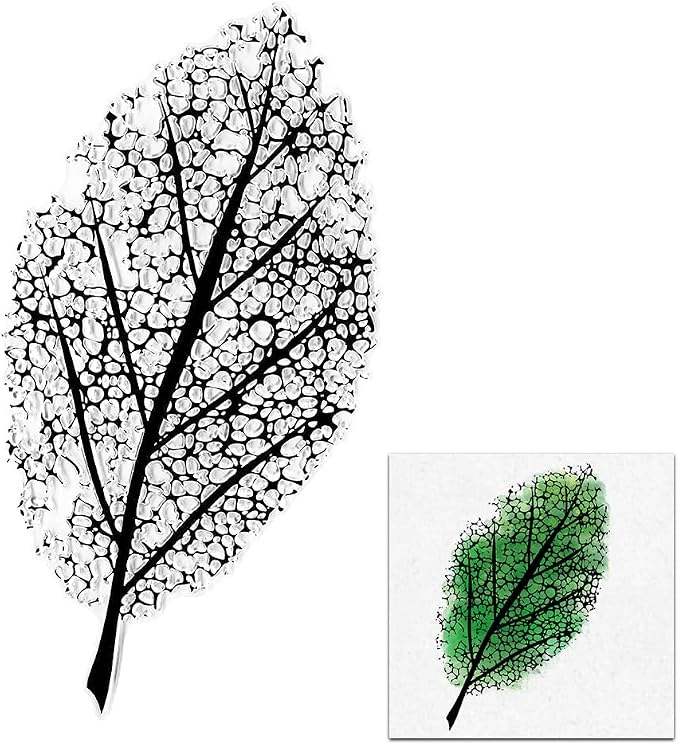 Large Tree Leaf Clear Stamps for Card Making Decoration DIY Scrapbooking