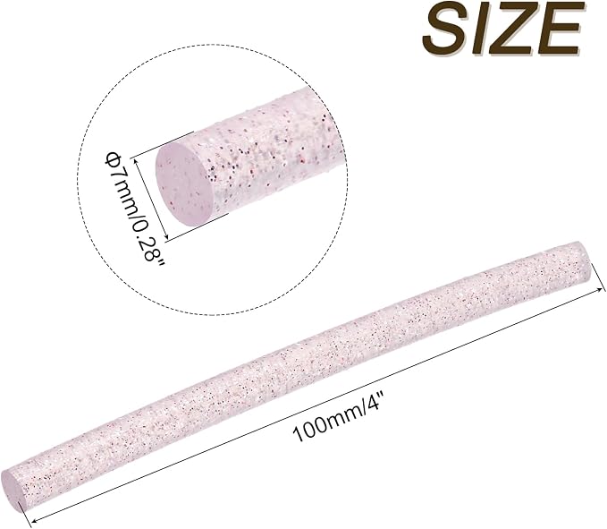 uxcell 30pcs 7mm x 100mm Mini Hot Glue Sticks