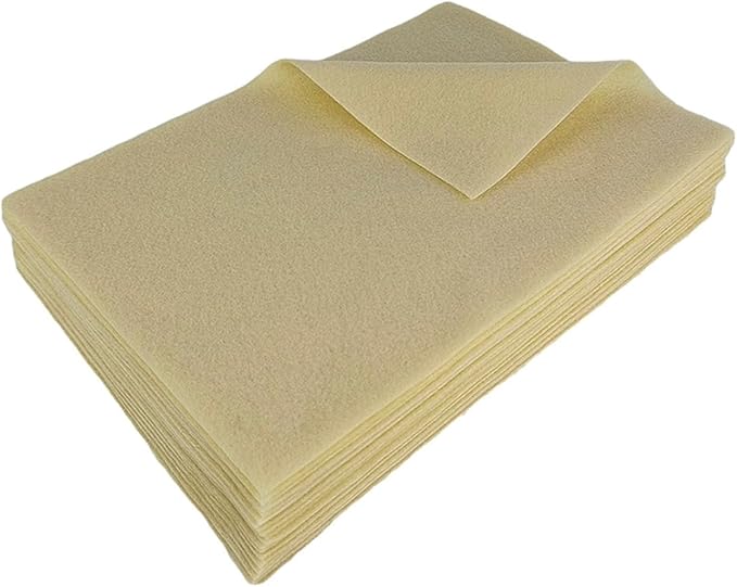 Jtnohx Color Felt, Soft Felt Sheets, 1.4mm Thick 8"x12" Handicraft Felt Fabrics