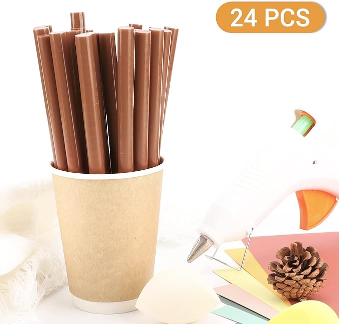 Brown Hot Glue Stick, Adhesive Hot Melt Gluing Sticks