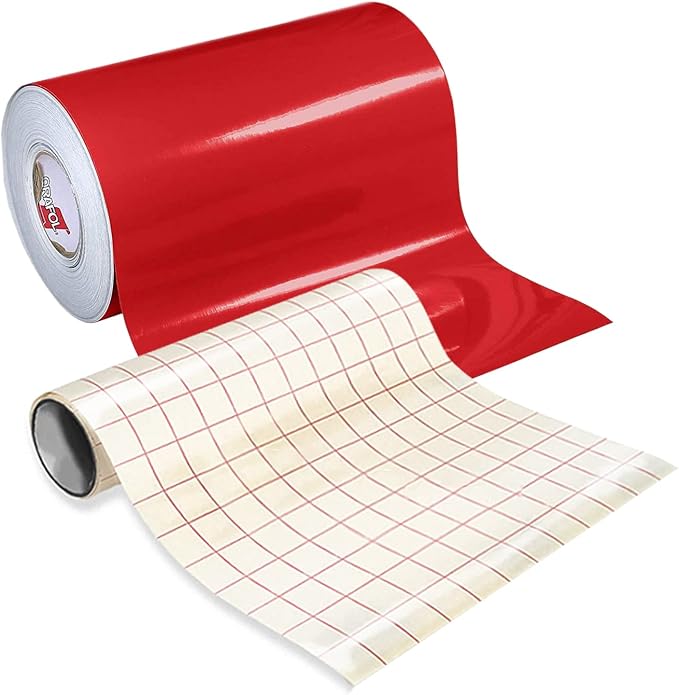 Red Glossy Roll of Oracal 651 Permanent Adhesive-Backed Vinyl