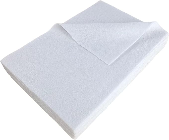 Jtnohx White Felt Fabric, Soft Felt Sheets