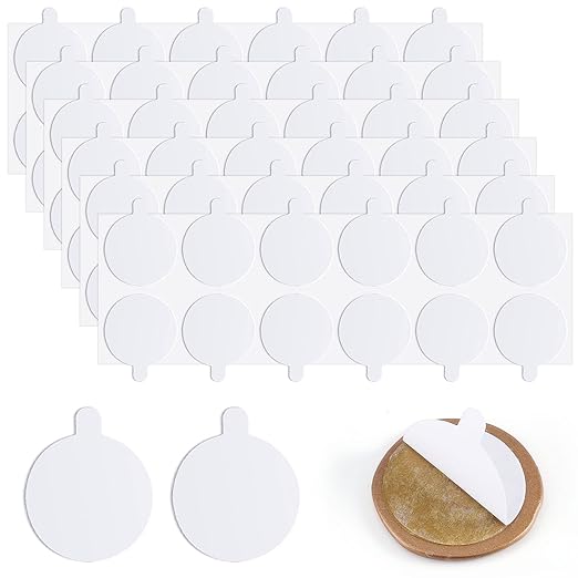360Pcs Double Sided Adhesive Wax Seal Stickers | Removable, 1in Round Sticky