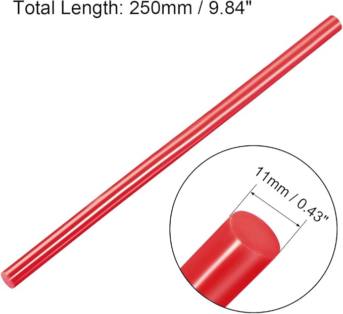 uxcell 20pcs Hot Glue Sticks for Glue Gun 7/16-inch x 10-inch Mini Hot Melt