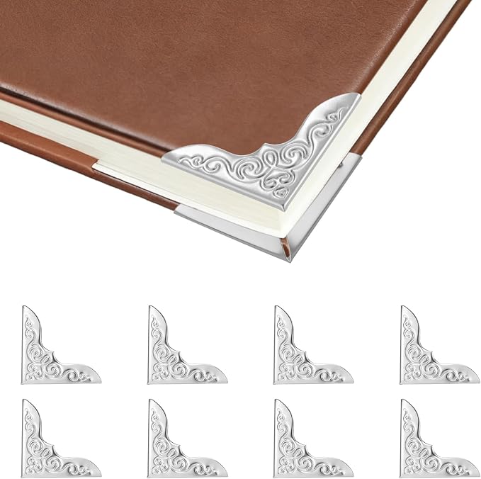 100pcs Metal Book Corner Protectors, Paperbacks Book Edge Protectors Picture