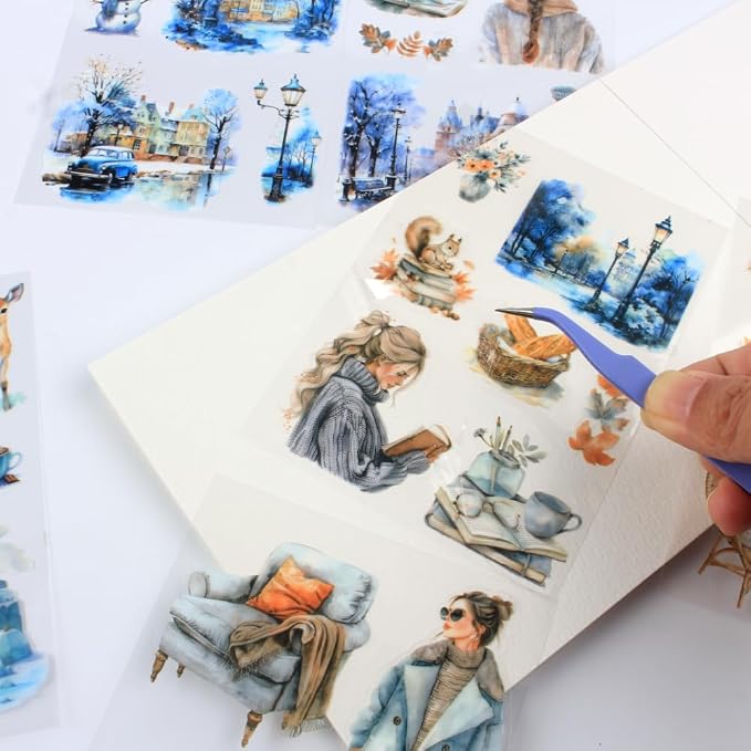 Winter Pre-Cut Journal Sticker Book