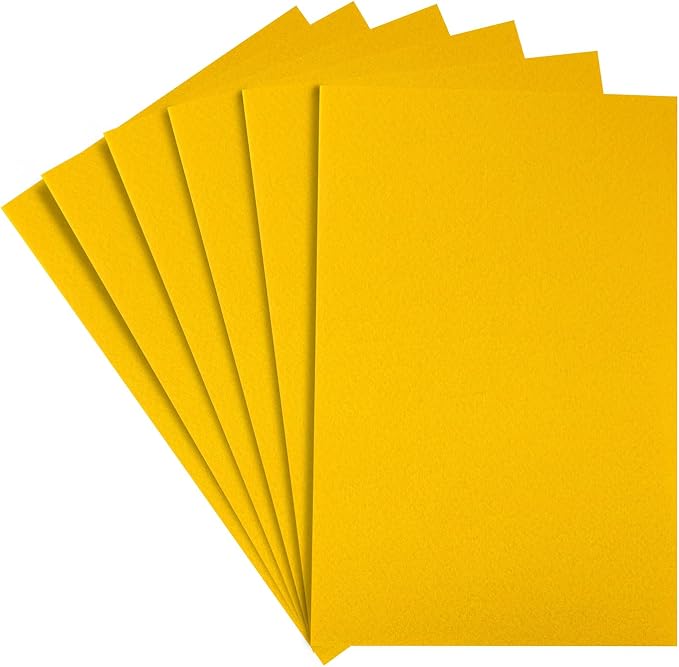 HaoFeiJH Yellow Felt Fabric Sheets