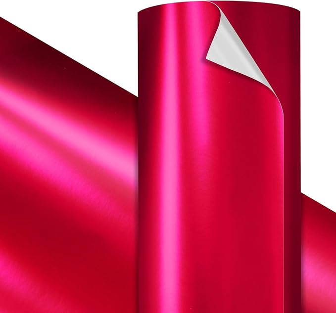 VViViD Premium Satin Chrome Pink Craft Vinyl Roll 1ft x 5ft – Bubble-Free Air