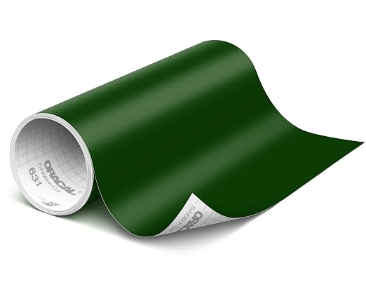 ORACAL 631 Matte Dark Green Vinyl Durable Roll Easy to Weed Permanent Adhesive