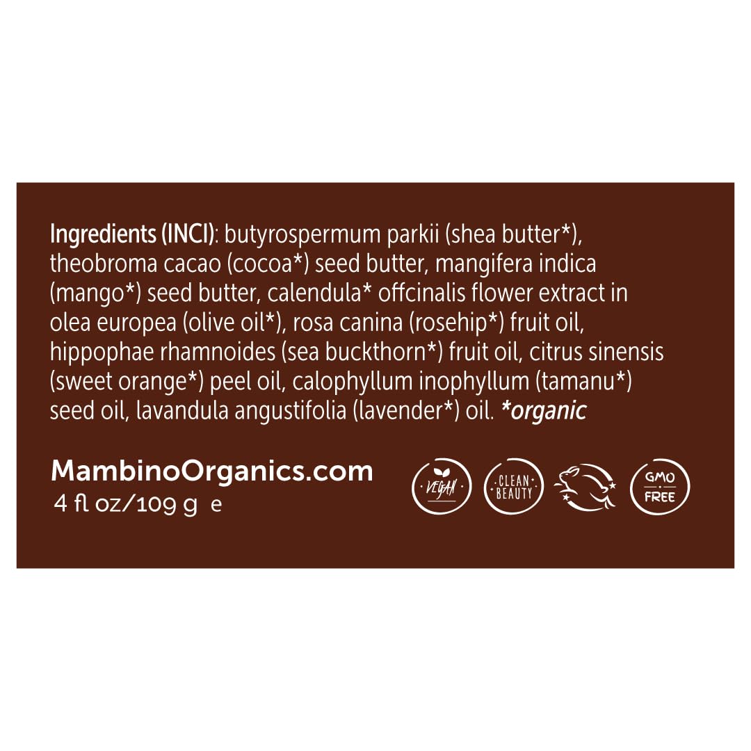 Mambino Organics Oh Baby! Belly Butter, Belly Cream with Shea Butter for Pregnancy, Minimizes Stretch Marks, Vegan, Cruelty-Free, Maternity Skin Care, 4 fl oz
