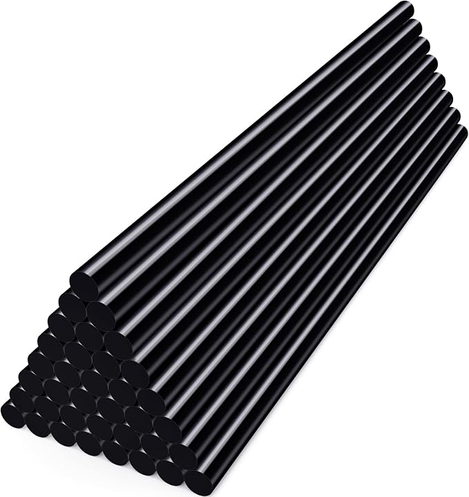 ENPOINT Black Hot Glue Sticks Mini, 7x200mm Long Hot Melt Glue Sticks