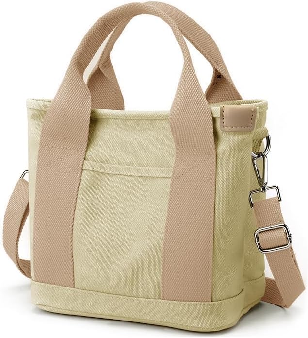 Small Tote Bag with Zipper Tote Bag for Women Canvas Crossbody Bag Shoulder Bag Satchel Hobo Bag Messenger Bag 2025