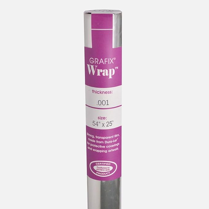 Grafix Dura-Lar 0.001" Film, Ultra Clear, Glossy 54" x25' Material,