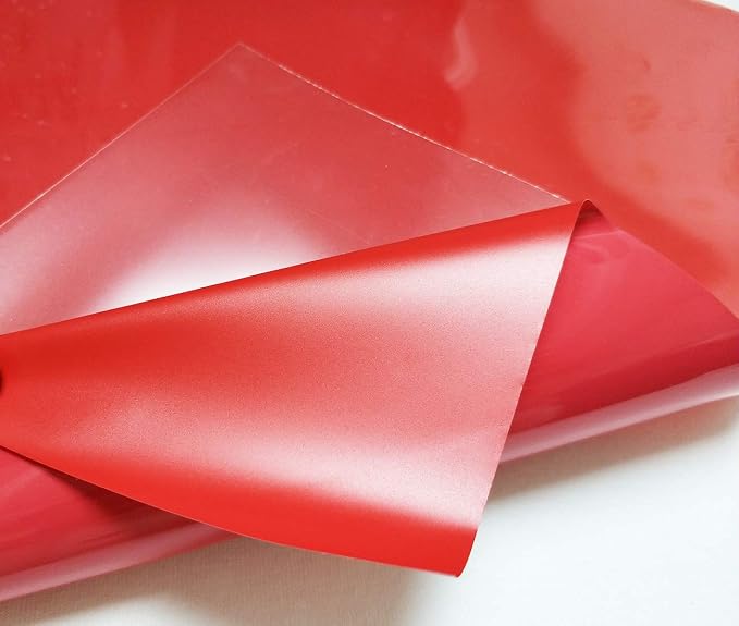 guangyintong Heat Transfer Vinyl Red HTV Rolls, Glossy Surface Red HTV Vinyl