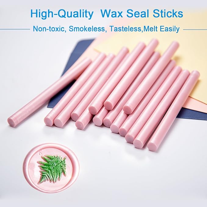 Wax Seal Stick, 15 Pieces Glue Gun Wax Seal Sticks