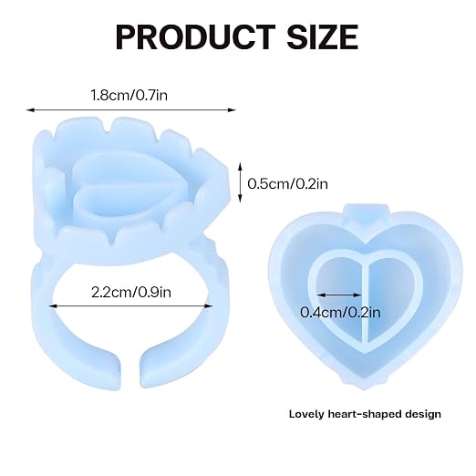 Pretty memory 150 Pcs Glue Rings