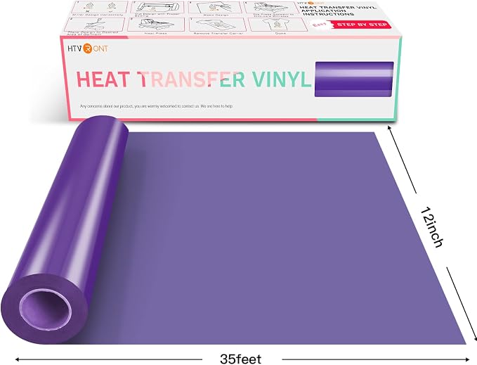 HTVRONT HTV Vinyl Rolls Heat Transfer Vinyl