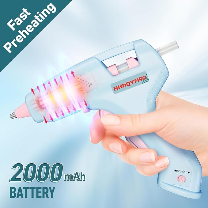 Cordless Hot Glue Gun, 20W Hot Glue Gun