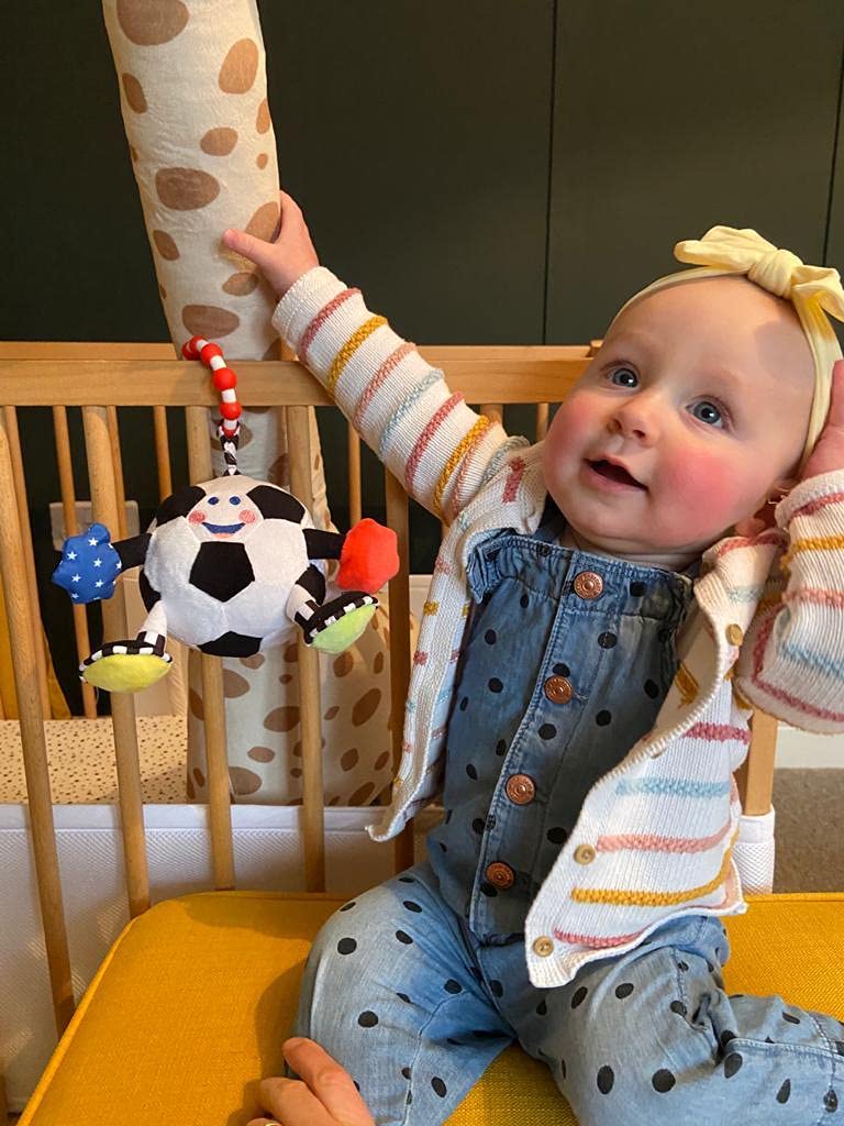 Newborn Soccer Ball | Soccer Baby Toy | Baby Gift | Extra Sensory Features for Babies and Infants | Part of The LITTLE SPORT STAR Collection