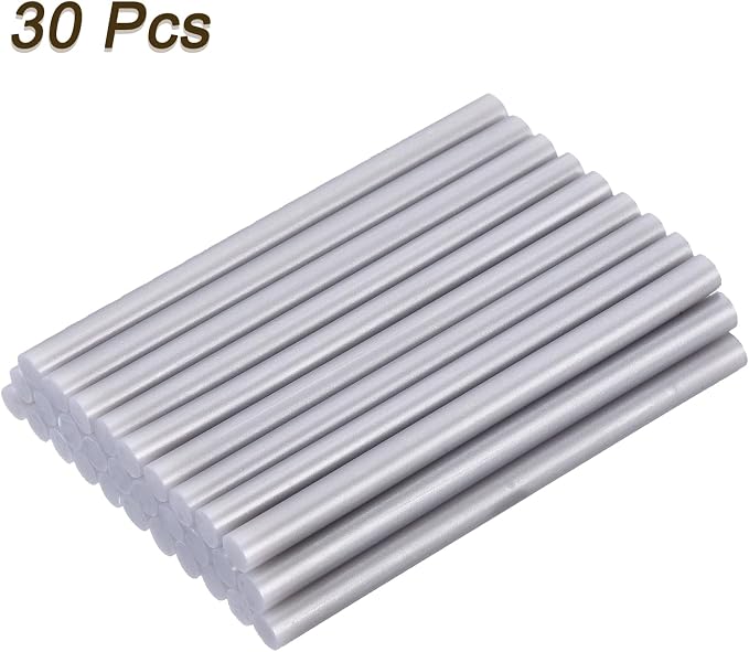 uxcell 30pcs Mini Hot Glue Gun Sticks 4-inch x 0.27-inch High Sticky Small Hot